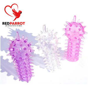 Rubberen G-spot stimulator met nopjes (3 stuks)