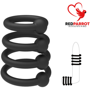 Cockring van rubber (set van 4)