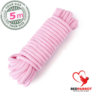 Bondagetouw 5 meter (roze)