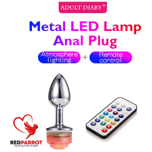 Buttplug met LED lamp en afstandsbediening