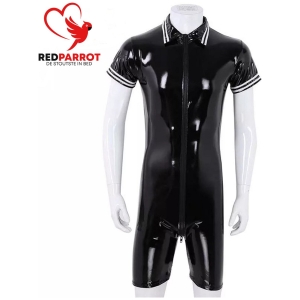 Latex Bodysuit Short Heren